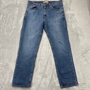 Signature by Levi's Jeans Men's 36x32 Blue Denim Athletic Mid Rise Straight Leg